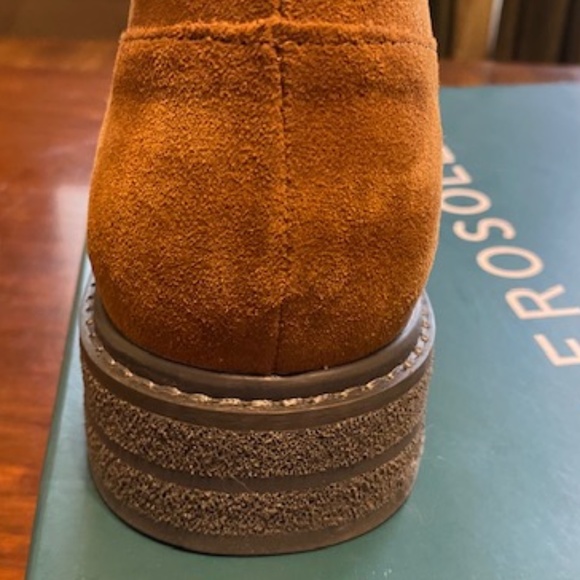 Aerosoles Vale Brown Suede Slip On Boot With Center Zip (NWT) - Picture 11 of 13